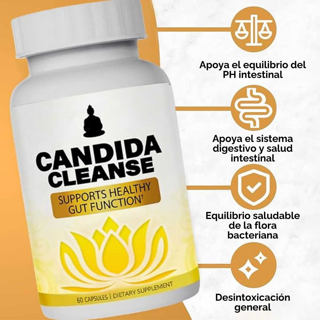 Candida Cleanse + Control de Cándida para restaurar tu Energía y Bienestar