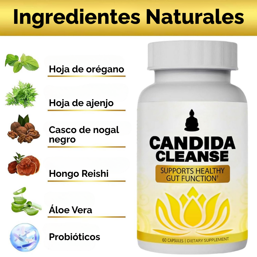 Candida Cleanse + Control de Cándida para restaurar tu Energía y Bienestar