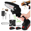 Motosierra PowerCut 4” Pro Potencia en la Palma de tu Mano + Doble Batería Portátil