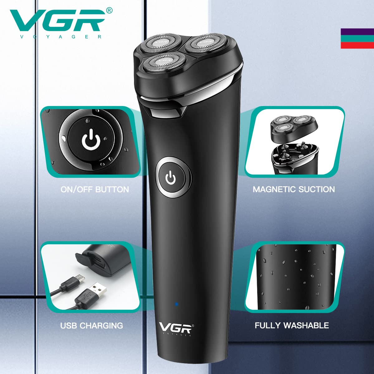 Afeitadora Premium VGR: Precisión profesional en la palma de tu mano