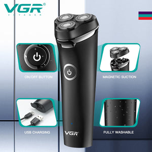 Afeitadora Premium VGR: Precisión profesional en la palma de tu mano