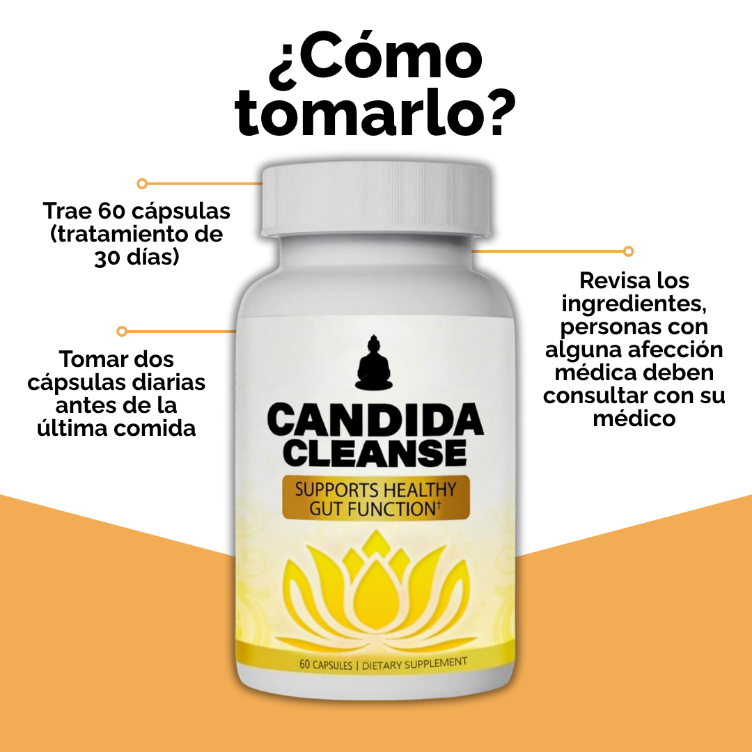 Candida Cleanse + Control de Cándida para restaurar tu Energía y Bienestar